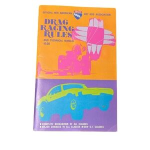 AHRA Drag Racing Rules & Technical Official Manual 1970 Advertisements